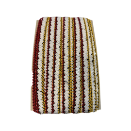 Rood, & geel band met witte pailletten