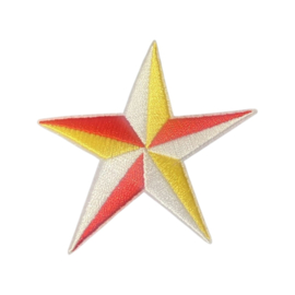 Ster rood, wit & geel