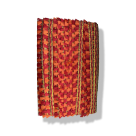 Fourniturenband flosjes ibiza Rood/Oranje (25 mt)