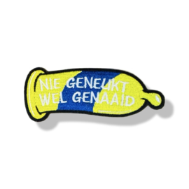 Nie geneukt, wel genaaid Blauw/geel