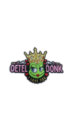 Oeteldonk I love you gouden kroon rug embleem kind