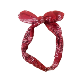 Haarbandana boerenzakdoek met strik