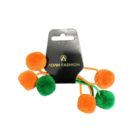 Pompom haar elastiek Kruikenstad