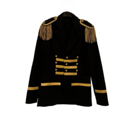 Zwarte Jas Heren met goudband