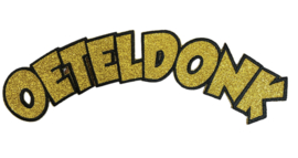 Oeteldonk boog goud glitter