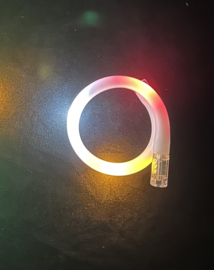 Led armband rood, wit & geel
