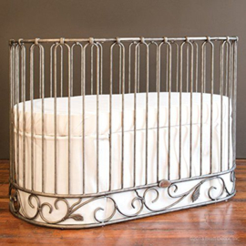 Bratt Decor Jadore Crib Cradle Pewter
