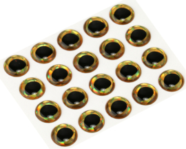 Fish eyes - rainbow gold holographic 10mm