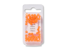 Wiggle tail beads 5mm - orange