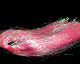 Tinsel flash hair - light pink
