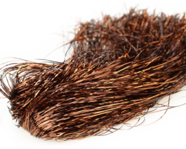 Tinsel blend hair - copper brown