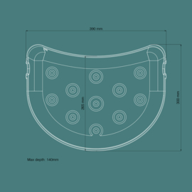 Take Tackle Stripping Basket - stone grey