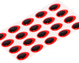 Teardrop - fluo red 10mm
