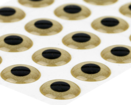 3D eyes - sand gold 9mm
