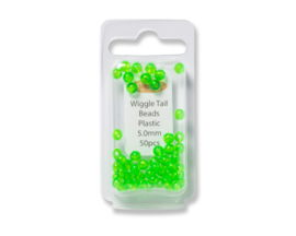 Wiggle tail beads 5mm - green