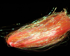 Tinsel flash hair - salmon