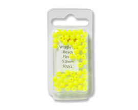 Wiggle tail beads 5mm - yellow