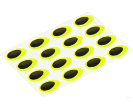 Teardrop - fluo yellow 12mm