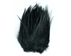 Strung Rooster Saddle Long - black