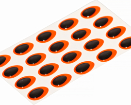 Teardrop - fluo orange 10mm