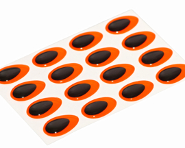 Teardrop - fluo orange 15mm
