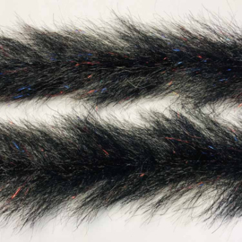 Flash blend baitfish brush 5" -  bleeding black