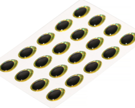 Teardrop - rainbow chartreuse 9mm