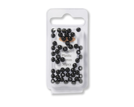 Wiggle tail beads 5mm - black