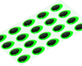 Teardrop - fluo green 9mm