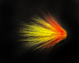 Traditional bucktail yellow/orange  CS86 - #4/0