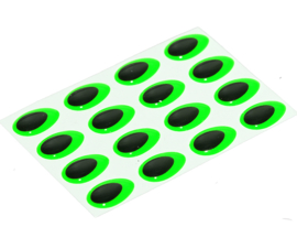 Teardrop - fluo green 12mm