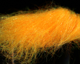 Flash pike dubbing - yellow orange UVR