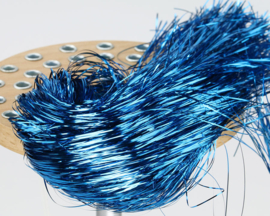 Tinsel hair - electric blue