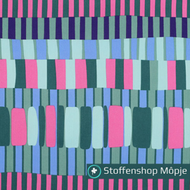 Katoen Viscose Stepen Groen