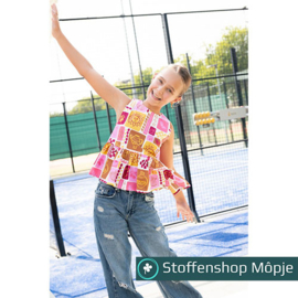 Fine Poplin Summer Patchwork Off White