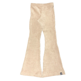 Flared Pants Ribfluweel Taupe