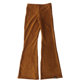 Flared Pants Ribfluweel Cognac