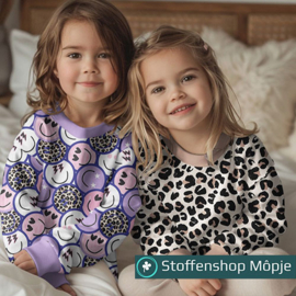 French Terry Digital Animal Skin Beige