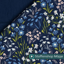 Softshell Digital Flowers Navy