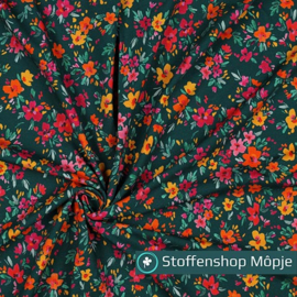 Jersey Digital Flowers Emerald