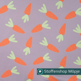 French Terry Carrots Dusty Lilac