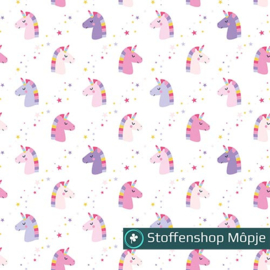 Poplin Unicorns Wit