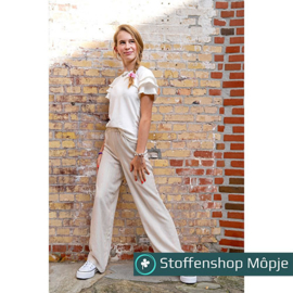 Linnenlook Streep Multi Beige