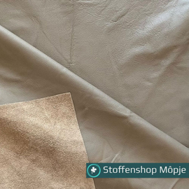 Leer 90 x 120 cm Taupe