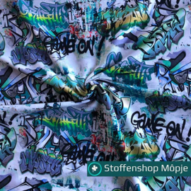 French Terry Digital Graffiti