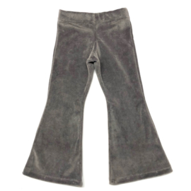flared pants nicky velours muis grijs