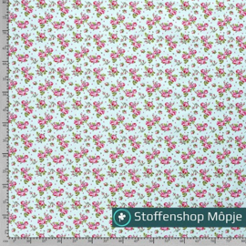 Poplin Flowers Mint