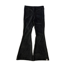 Flared Pants Ribfluweel Zwart