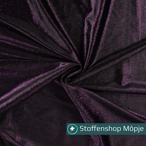 Velour Foil Purple Black