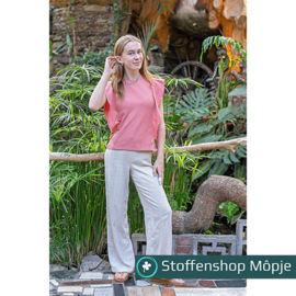 Linnenlook Streep Multi Beige